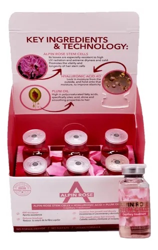 Pack Ampollas Alpin Rose Stem Cells 6x15 Ml