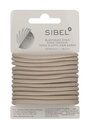 SIBEL Lazos Elásticos Negro Grueso 12pcs